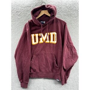 University of Minnesota Duluth Bulldogs Sweatshirt Men's Medium Hoodie Maroon